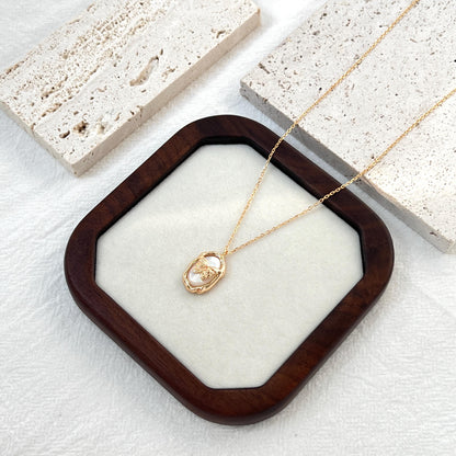 18K Gold Natural Mother-of-pearl Butterfly Necklace,Dainty Minimalist Necklace,Delicate Bridal Jewelry,Birthday Gift,Bridesmaid Gift For Her