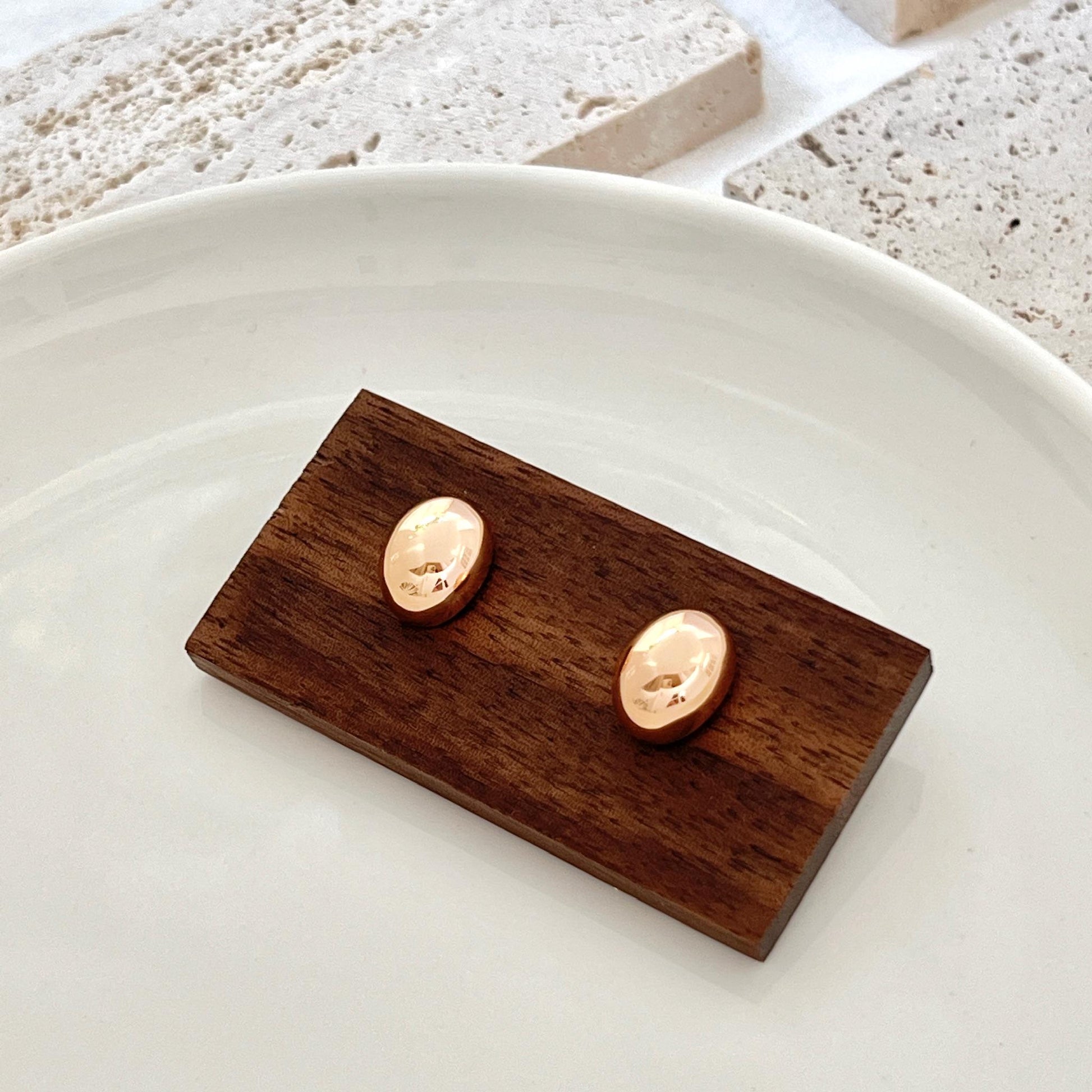 18K Vintage Gold Ball Stud Earrings,Dainty Gold Bead Earrings Studs,Minimalist Gold Dot Studs,Simple Everyday Jewelry,Birthday Gifts For Her