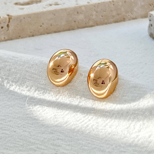 18K Vintage Gold Ball Stud Earrings,Dainty Gold Bead Earrings Studs,Minimalist Gold Dot Studs,Simple Everyday Jewelry,Birthday Gifts For Her