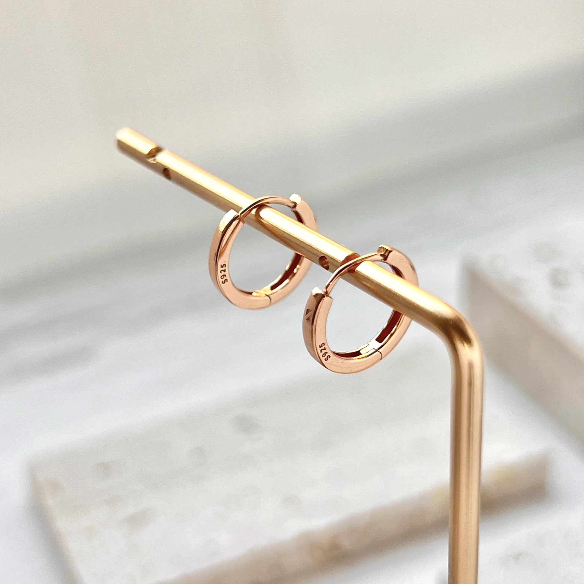 18K Gold Dainty Tiny Earrings Hoop,Minimalist Basic Huggie Hoops,Everyday Small Simple Thin Earrings,Birthday Anniversary Gifts For Her