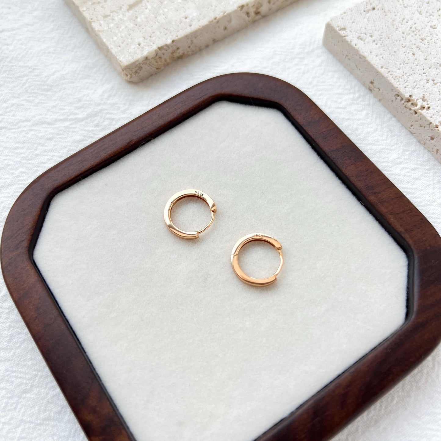 18K Gold Dainty Tiny Earrings Hoop,Minimalist Basic Huggie Hoops,Everyday Small Simple Thin Earrings,Birthday Anniversary Gifts For Her